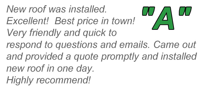 Roofing Customer Reviews Sims NC